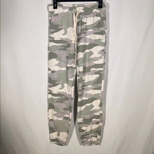 AERIE WOMENS CAMO JOGGER PANTS SMALL LONG